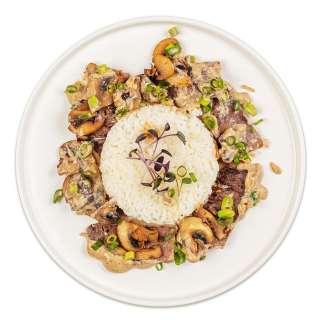 Томленая говядина с рисом